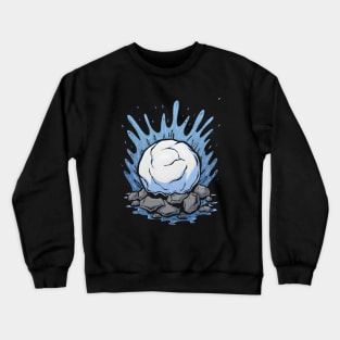 Snowball Avalanche Chaos, Rolling with Difficulty Crewneck Sweatshirt